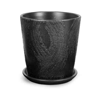 Горшок Лаке конус черный с/п d26, h27см, 9,4л в интернет гипермаркете «Планета Лета». Фото