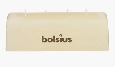 Свеча Рустик 80/250/90 серо-коричневый 4 фитиля 103868250324 в интернет гипермаркете «Планета Лета». Фото