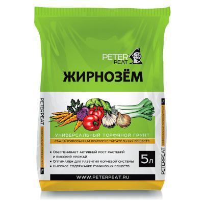 Грунт "Жирнозем" универсальный,  5л в интернет гипермаркете «Планета Лета». Фото