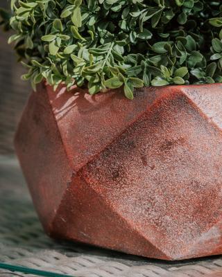 Кашпо IDEALIST Геометри Чаша, файберстоун,бронза , w30 l30 h15, DBOWL30-BNZ в интернет гипермаркете «Планета Лета». Фото