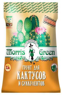 Грунт Morris Green для кактусов и суккулентов 2,5 л. в интернет гипермаркете «Планета Лета». Фото