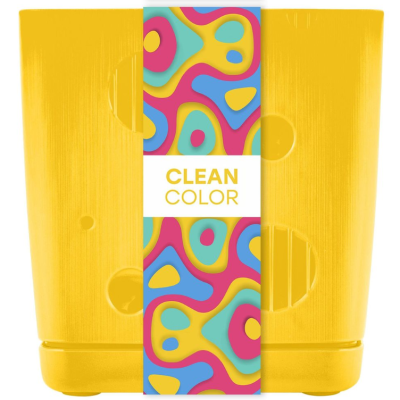 Горшок для цветов InGreen Clean Color 0,5л, cosmic yellow в интернет гипермаркете «Планета Лета». Фото
