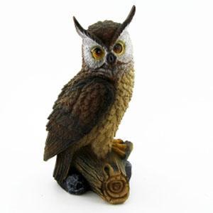 Фигура Сова на бревне Н-27см F179 в интернет гипермаркете «Планета Лета». Фото