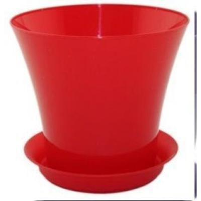 Горшок Сити красный d11,5; h10см 0,7л, С11-16 в интернет гипермаркете «Планета Лета». Фото