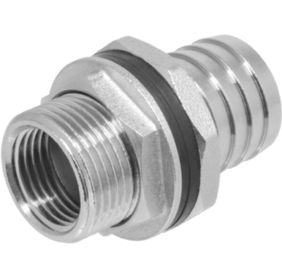 Штуцер (врезка) для бочки 3/4", универсальный, латунь, MP-У в интернет гипермаркете «Планета Лета». Фото