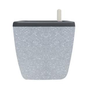 Горшок с автополивом InGreen Munchen 5л с внутренней вставкой 2,2л, квадратный, светлый камень в интернет гипермаркете «Планета Лета». Фото