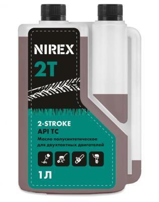 Масло NIREX 2-х тактное полусинтетика API TC с дозатором 1 л в интернет гипермаркете «Планета Лета». Фото