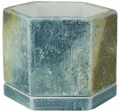 Горшок МК-джинс шестигранник 13*11/h11, 0,5л в интернет гипермаркете «Планета Лета». Фото