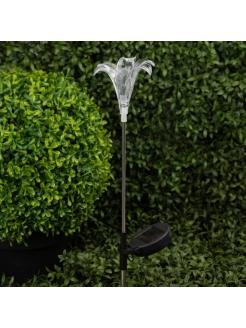 Светильник уличный на солнечных батареях садовый Лилия 75 см ЭРА ERASF22-19 в интернет гипермаркете «Планета Лета». Фото