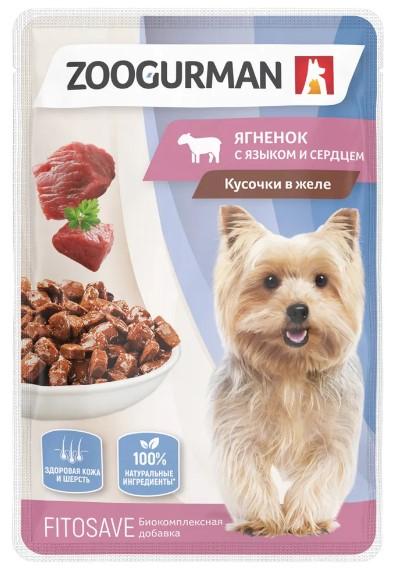 Влажный корм(пауч) д/собак Zoogurman, Ягненок с языком и сердцем 85г  в интернет гипермаркете «Планета Лета». Фото Влажный корм(пауч) д/собак Zoogurman, Ягненок с языком и сердцем 85г в интернет гипермаркете «Планета Лета». Фото