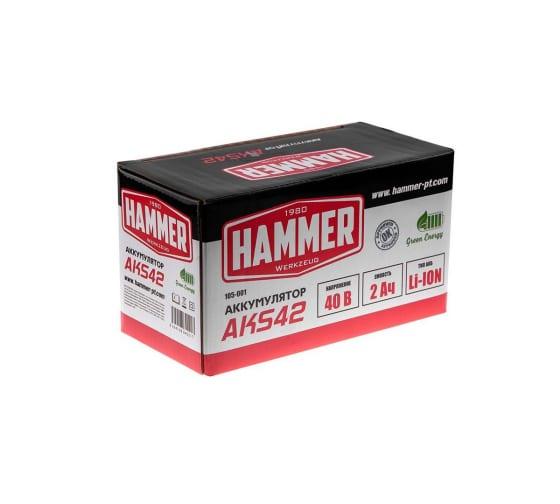 Аккумулятор Hammer AKS42 40В 2Ач Li-Ion для садовой техники HAMMER в интернет гипермаркете «Планета Лета». Фото Аккумулятор Hammer AKS42 40В 2Ач Li-Ion для садовой техники в интернет гипермаркете «Планета Лета». Фото