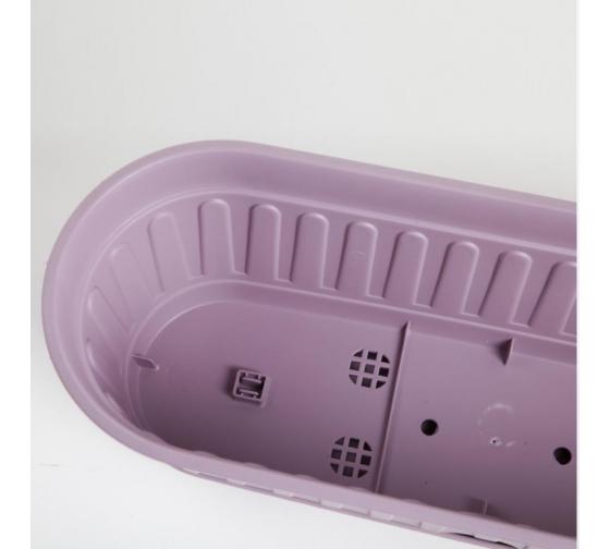 Балконный ящик Etika с прикреп. поддоном 49*18; h15 см лаванда 30950 в интернет гипермаркете «Планета Лета». Фото