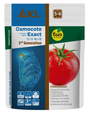 Осмокот Экзакт Стандарт Хай К 5-6мес. 250г в интернет гипермаркете «Планета Лета». Фото