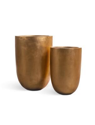 Кашпо TREEZ Effectory Metall высокий конус-чаша Сусальное Золото в-67, д-46 см TREEZ Effectory в интернет гипермаркете «Планета Лета». Фото Кашпо TREEZ Effectory Metall высокий конус-чаша Сусальное Золото в-67, д-46 см в интернет гипермаркете «Планета Лета». Фото