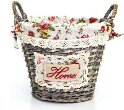 Корзина плетёная d-23/h-18см PK-40990 в интернет гипермаркете «Планета Лета». Фото