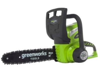 Цепная пила аккумуляторная Greenworks G40CS30, 40V, 30 см, без АКБ и ЗУ 20117 в интернет гипермаркете «Планета Лета». Фото
