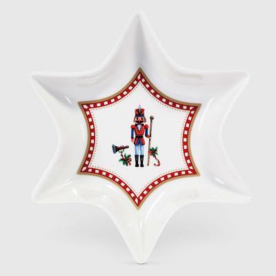 Блюдо сервировочное White Rabbit Щелкунчик звезда 17х17х3 см в интернет гипермаркете «Планета Лета». Фото