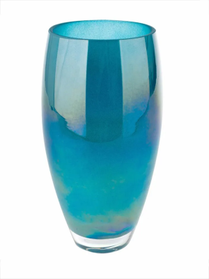 Ваза "Тициано-малага Люстр" (стекло), D11,5xH20 см в интернет гипермаркете «Планета Лета». Фото