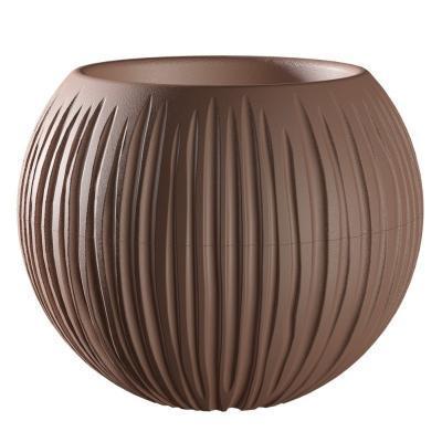 Кашпо "Сфера" (1,7 л.) Цв. Мокко (Арт. КШ-9523) в интернет гипермаркете «Планета Лета». Фото