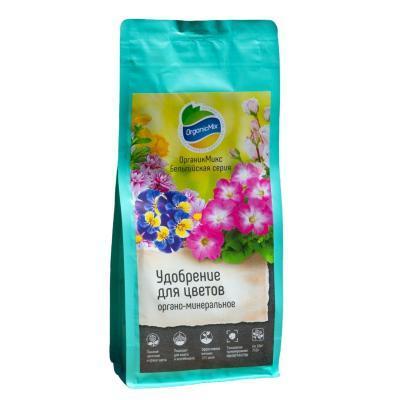 Удобрение ОрганикМикс  для цветов "Бельгийская серия" 750гр Органик Микс в интернет гипермаркете «Планета Лета». Фото Удобрение ОрганикМикс  для цветов "Бельгийская серия" 750гр в интернет гипермаркете «Планета Лета». Фото