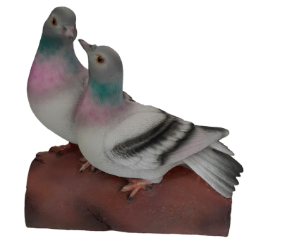 Фигура Голуби пара на пеньке Н-22см F355 в интернет гипермаркете «Планета Лета». Фото