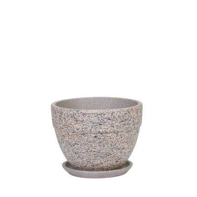 Горшок Лунный камень овал борт с/п d22, h16 см, 3,8л в интернет гипермаркете «Планета Лета». Фото