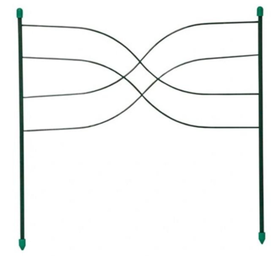 Ограждение 51 х 260 см 'Песочные часы' металл зеленое 'Урожайная сотка' в интернет гипермаркете «Планета Лета». Фото