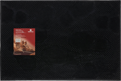 Коврик придверный 40*60см, черный, "Следы" 22462 в интернет гипермаркете «Планета Лета». Фото