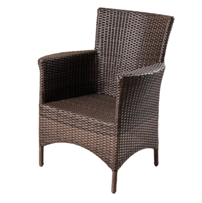 Кресло Флоренция (Вид ротанга лента (ПМ), Цвет ротанга Мореный дуб (G-градиент)) в интернет гипермаркете «Планета Лета». Фото