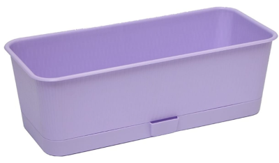 Балконный ящик Прованс 40см; h13см 6л лаванда с поддоном в интернет гипермаркете «Планета Лета». Фото