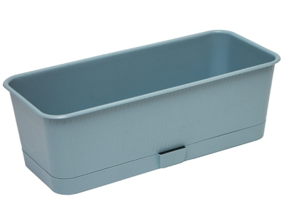 Балконный ящик Прованс 40см; h13см 6л ментол с поддоном в интернет гипермаркете «Планета Лета». Фото