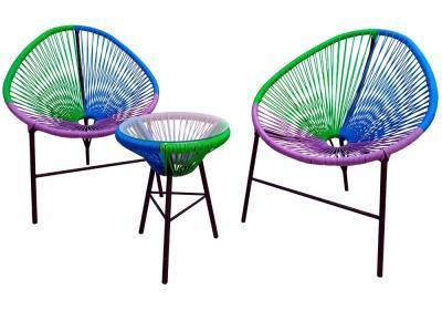 Комплект мебели Акапулько синий, фиолетовый, зеленый без м/э AC-MT003 в интернет гипермаркете «Планета Лета». Фото