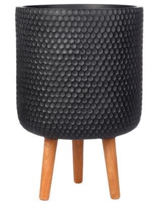 Кашпо IDEALIST Ханни круглое с подставкой, черное, d37 h65, HON-CLNDR-BLK-37 IDEALIST Lite в интернет гипермаркете «Планета Лета». Фото Кашпо IDEALIST Ханни круглое с подставкой, черное, d37 h65, HON-CLNDR-BLK-37 в интернет гипермаркете «Планета Лета». Фото