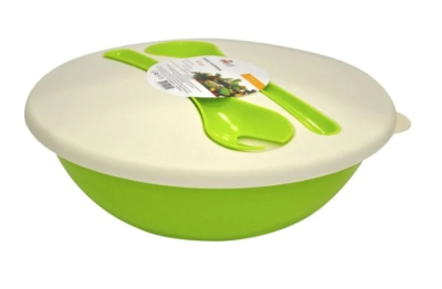 Салатник Dolche 3 л с крышкой и приборами оливковая роща GR1878ОЛ в интернет гипермаркете «Планета Лета». Фото