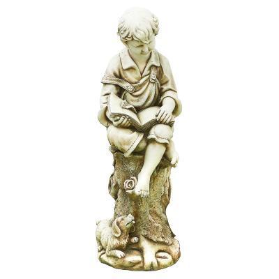 Фигура садовая Мальчик с книгой 31Х31Х91см в интернет гипермаркете «Планета Лета». Фото