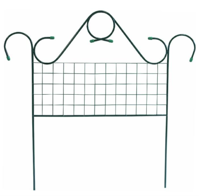 Ограждение 75 х 450 см 'Классическое' металл зеленое 'Урожайная сотка' в интернет гипермаркете «Планета Лета». Фото