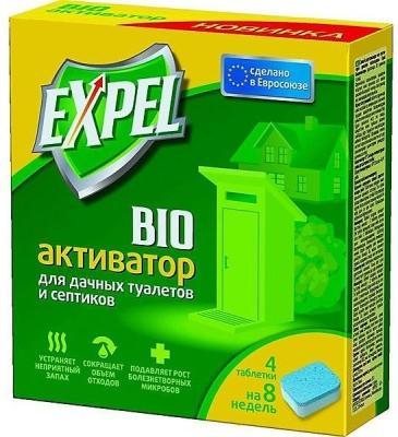 Биоактиватор Expel для дачных туалетов и септиков, 4 таблетки в уп.(4*20г) в интернет гипермаркете «Планета Лета». Фото