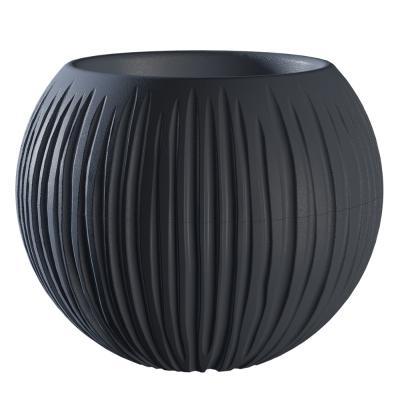 Кашпо "Сфера" (1,7 л.) Цв. Антрацит (Арт. КШ-9524) в интернет гипермаркете «Планета Лета». Фото