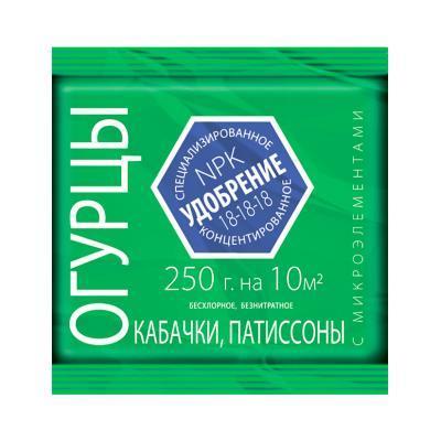 Удобрение для огурцов, кабачков, патисонов У ВСЕХ АГРОУСПЕХ с микроэл., минеральное 0,25кг в интернет гипермаркете «Планета Лета». Фото