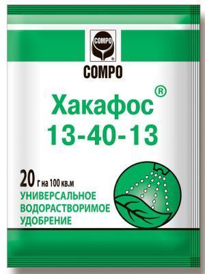 Удобрение Хакафос COMPO  (13-40-13) нач/фаза роста 20г в интернет гипермаркете «Планета Лета». Фото
