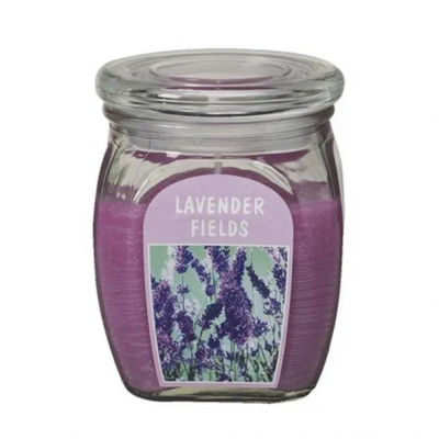 Свеча Болсус в стекл банке 120*92 аромат Французская лаванда в интернет гипермаркете «Планета Лета». Фото