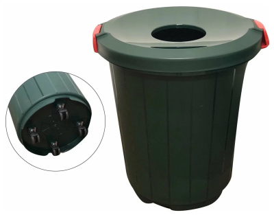 Бак круглый с крышкой-воронкой 105л. в интернет гипермаркете «Планета Лета». Фото