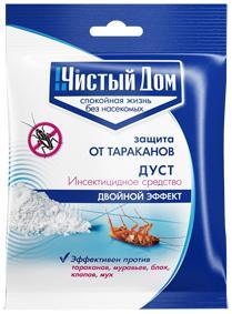 Дуст дезар от тараканов, блох, клопов, муравьёв ЧИСТЫЙ ДОМ пак. 50г в интернет гипермаркете «Планета Лета». Фото