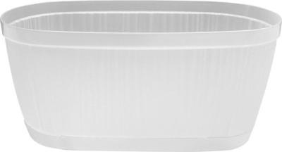 Горшок для цветов InGreen BARCELONA ORCHID 2,7л, 275х145мм овальный, белый перламутровый в интернет гипермаркете «Планета Лета». Фото