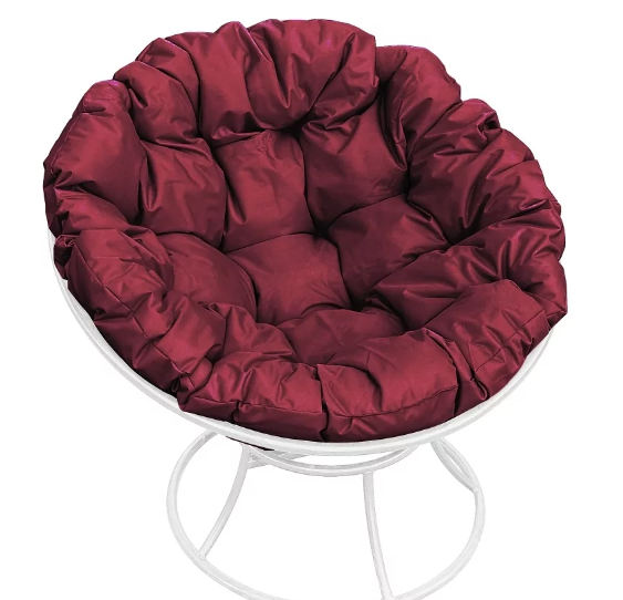 Подушка на кресло Папасан бордовая M-GROUP в интернет гипермаркете «Планета Лета». Фото Подушка на кресло Папасан бордовая в интернет гипермаркете «Планета Лета». Фото