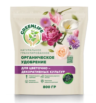 Удобрение Green Life декоративных культур гранулир 800г Green Life в интернет гипермаркете «Планета Лета». Фото Удобрение Green Life декоративных культур гранулир 800г в интернет гипермаркете «Планета Лета». Фото