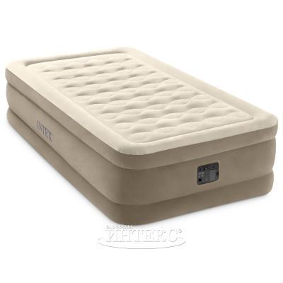 Кровать надувная Ultra Plush Twin,Fiber-Tech, встр. 191x99x46 INTEX в интернет гипермаркете «Планета Лета». Фото Кровать надувная Ultra Plush Twin,Fiber-Tech, встр. 191x99x46 в интернет гипермаркете «Планета Лета». Фото