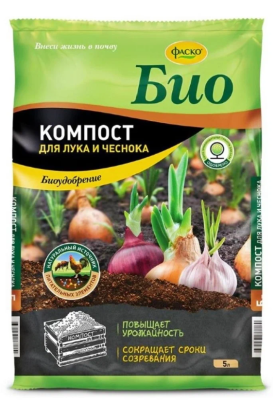Удобрение сухое Фаско Био Компост для лука и чеснока органоминеральное 5л в интернет гипермаркете «Планета Лета». Фото