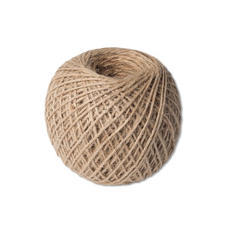 Шпагат из джута крученый д/подарков белый, размер в асс. CAA700880 в интернет гипермаркете «Планета Лета». Фото