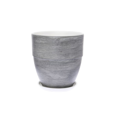 Горшок Эбен серый готика борт d12, h12см, 0,8л Планета Лета в интернет гипермаркете «Планета Лета». Фото Горшок Эбен серый готика борт d12, h12см, 0,8л в интернет гипермаркете «Планета Лета». Фото